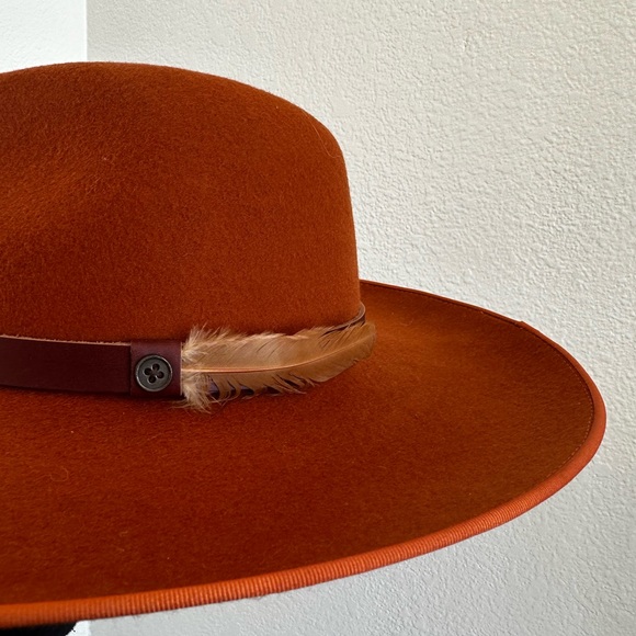 FALLEN BROKEN STREET DESPERADO WIDE BURNT ORANGE HAT gig pip, lack of colors - Picture 11 of 13